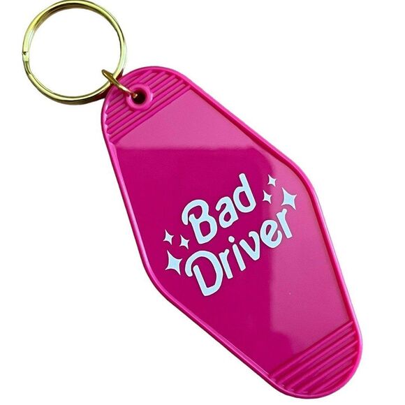 Hot Pink Barbie Hotel Motel Keychain - Picture 2 of 6